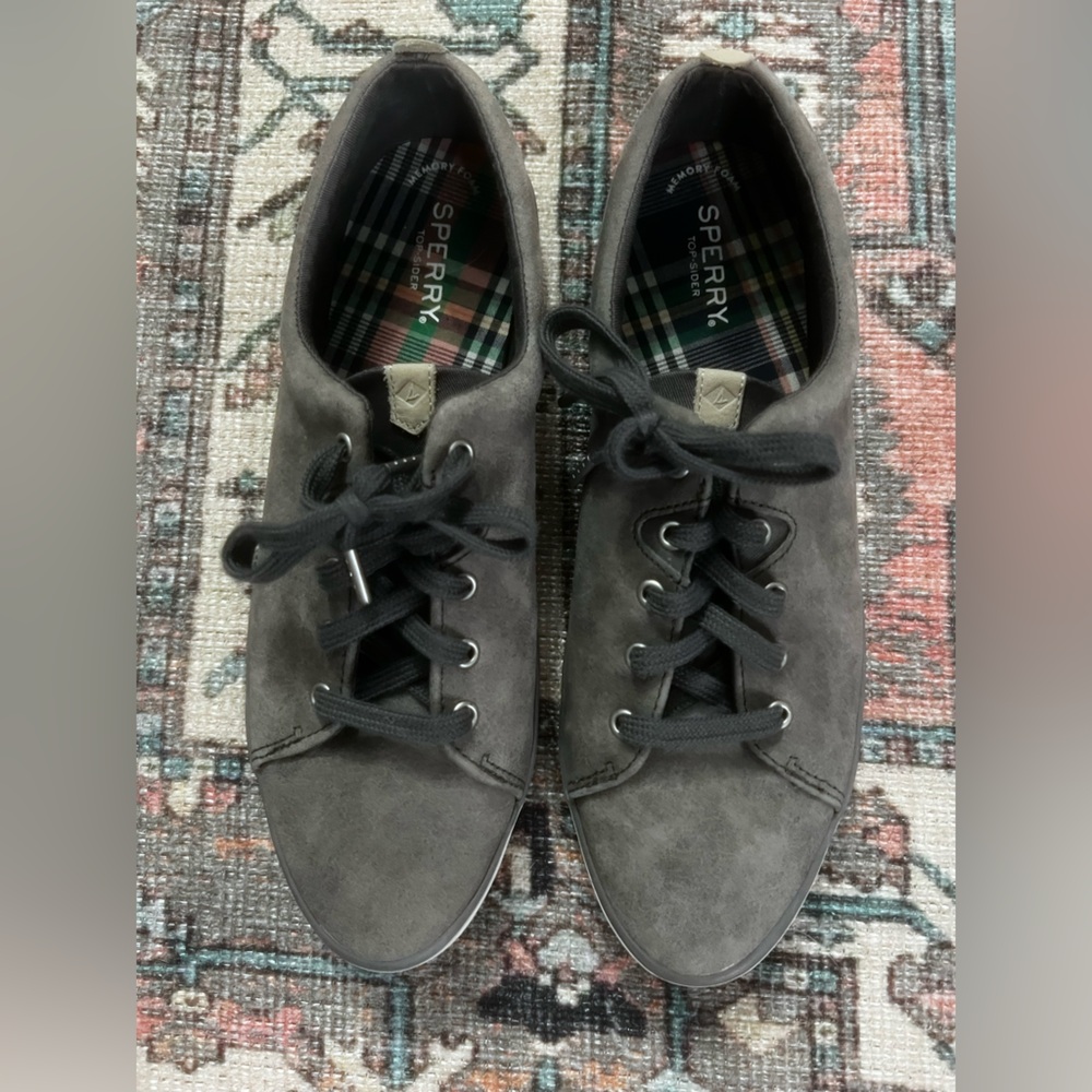 Sperry Gray and Black Women's Sneakers